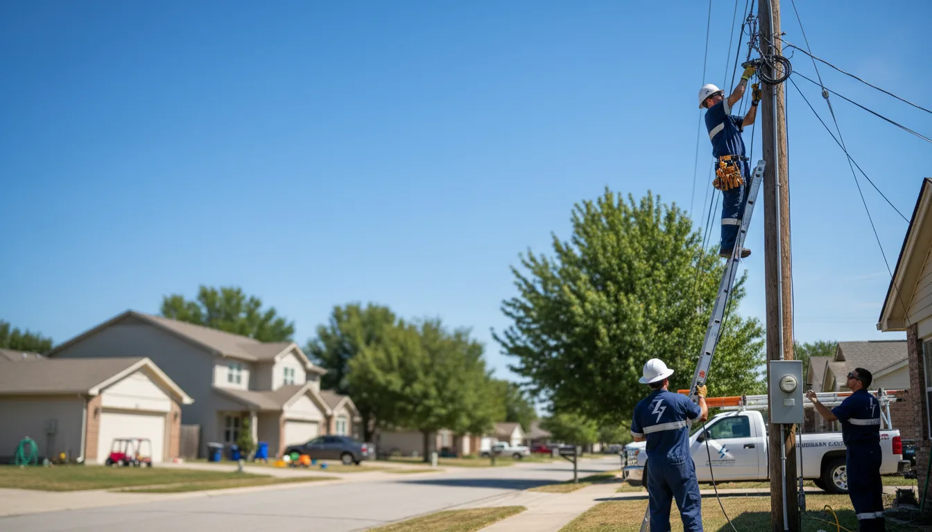 Residential electrician providing installation services in Samburg, TN